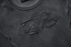 Loose baggy skate street clothes, roomy cut enables free movement for skate activities.
