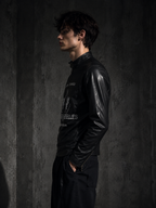 Matte finish minimal street garment, muted matte texture shows understated charm.