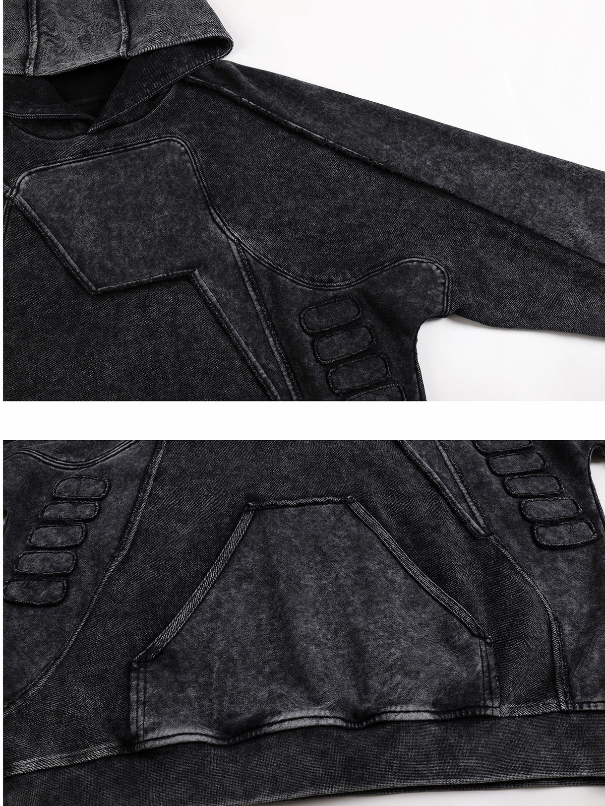 Modern street turtleneck layered top features a slim-fit mock neck base and built-in layered silhouette, offering smooth stretch fabric and clean minimalist lines ideal for creating sleek contemporary urban street outfits.