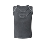 Monochrome minimalist streetwear top, sleek solid-tone design with clean minimalist lines. 