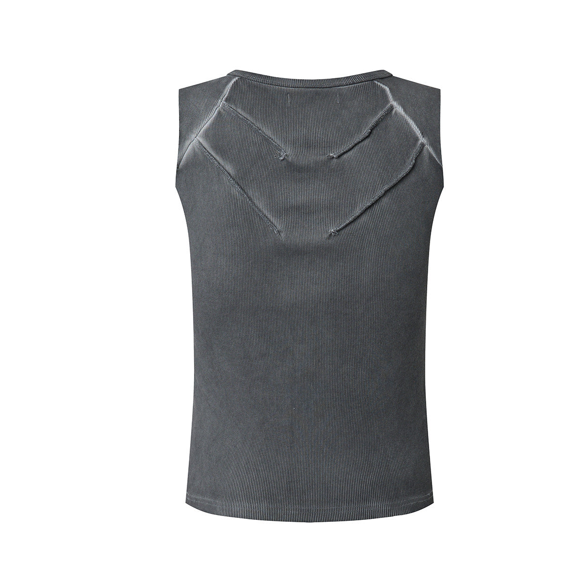 Monochrome minimalist streetwear top, sleek solid-tone design with clean minimalist lines. 