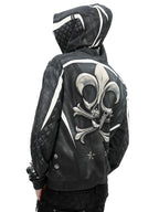 Monster mash graphic overshirt features bold retro monster mash prints and a loose open-front overshirt silhouette. Made from sturdy woven fabric, it brings fun vintage horror vibes mixed with modern streetwear edge. Great for layering over tees, ideal for Halloween events and everyday dark-casual styling.