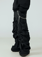 This obscure street frayed cuff longtee features raw frayed cuff details and a longline silhouette, capturing subtle underground alternative street aesthetics.