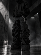These occult print loose-fit street jeans feature mysterious dark graphic prints and a relaxed silhouette for distinctive alternative street aesthetics.