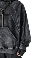 Punk outerwear with patchwork denim fabric artfully stitches assorted denim scraps into mixed patchwork construction, bringing mismatched visual layers and rough unfinished texture that captures bold rebellious punk streetwear spirit.