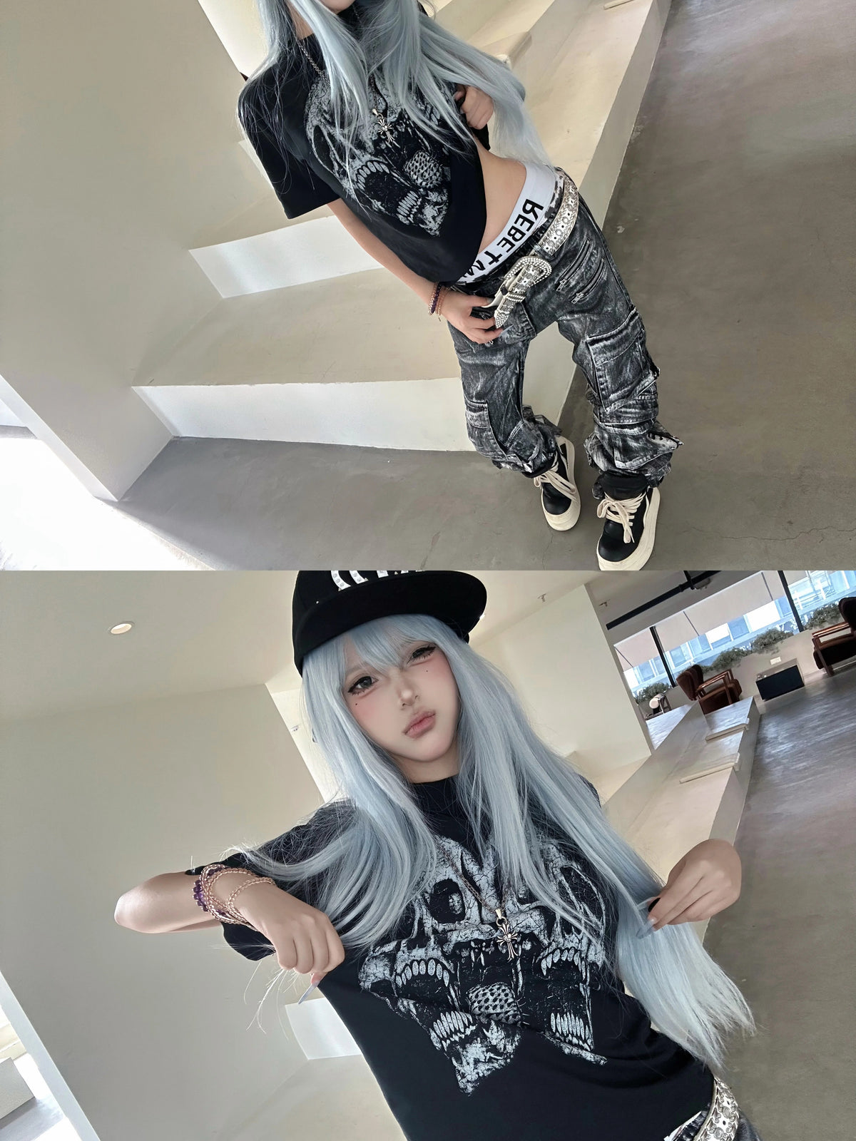 Made of raw ceramic, this handcrafted dining plate carries organic textures for rustic table setting.