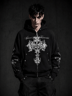 Raw edge casual streetwear set, distinctive frayed raw edge details boost rugged street appeal.