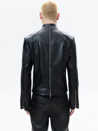 Raw-edge dystopian street shorts with untrimmed frayed hems, capturing gritty futuristic subculture energy for edgy everyday fits.