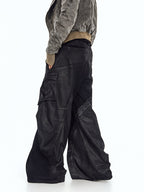 Rip detail wide leg street shorts feature ripped distressed accents and loose wide-leg cut for bold casual street style.