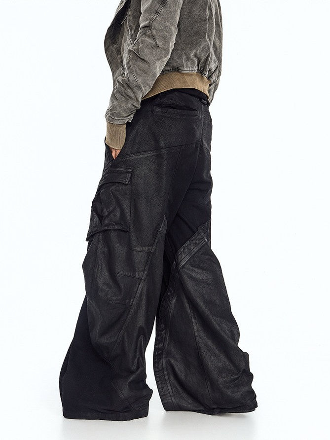 Rip detail wide leg street shorts feature ripped distressed accents and loose wide-leg cut for bold casual street style.