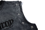 Short boxy cropped hiphop style, compact cropped silhouette presents hiphop vibe.