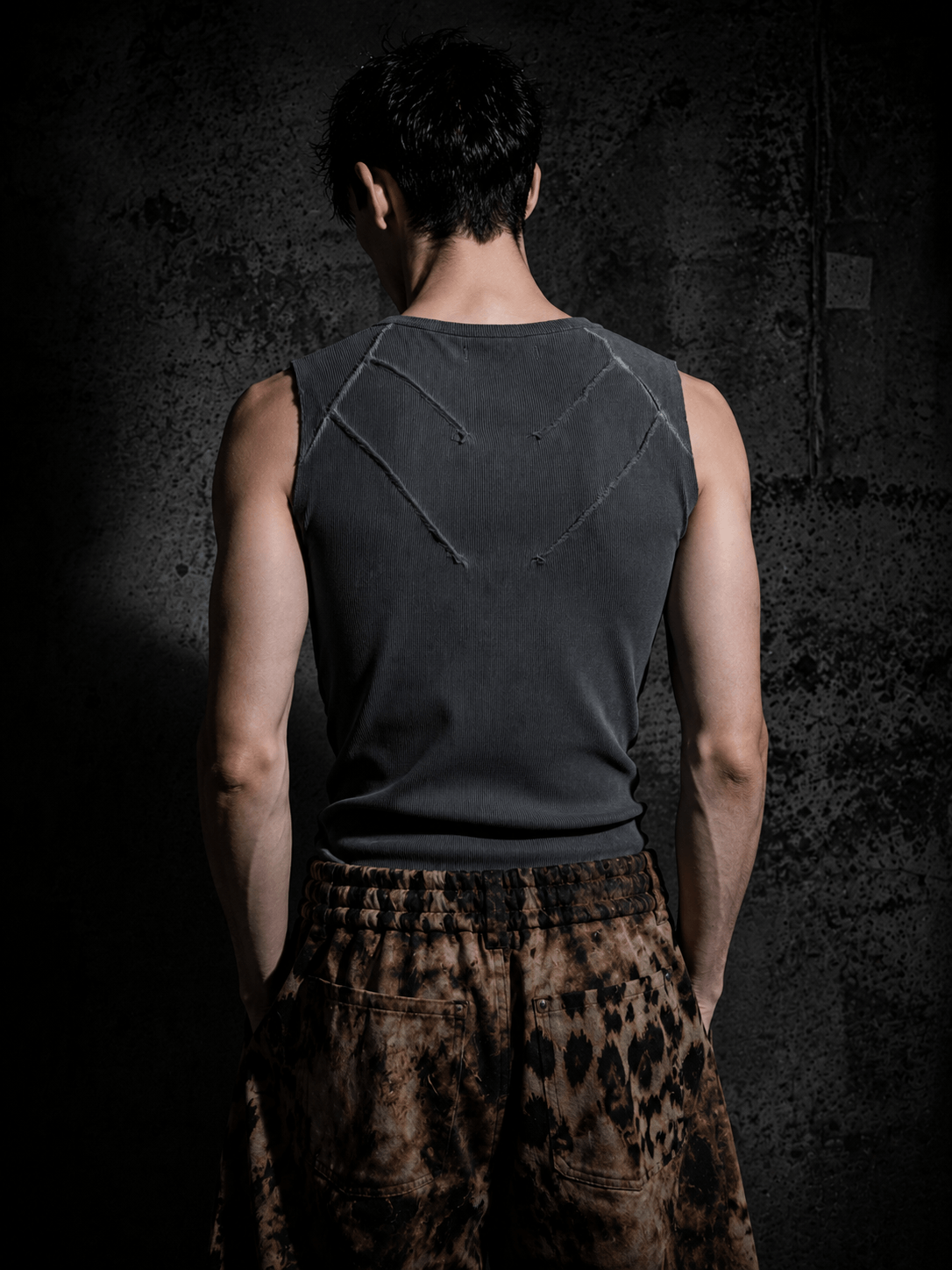 WASTELAND STYLE WASHED & OVERDYED SLIM FIT TANK TOP Secondary image