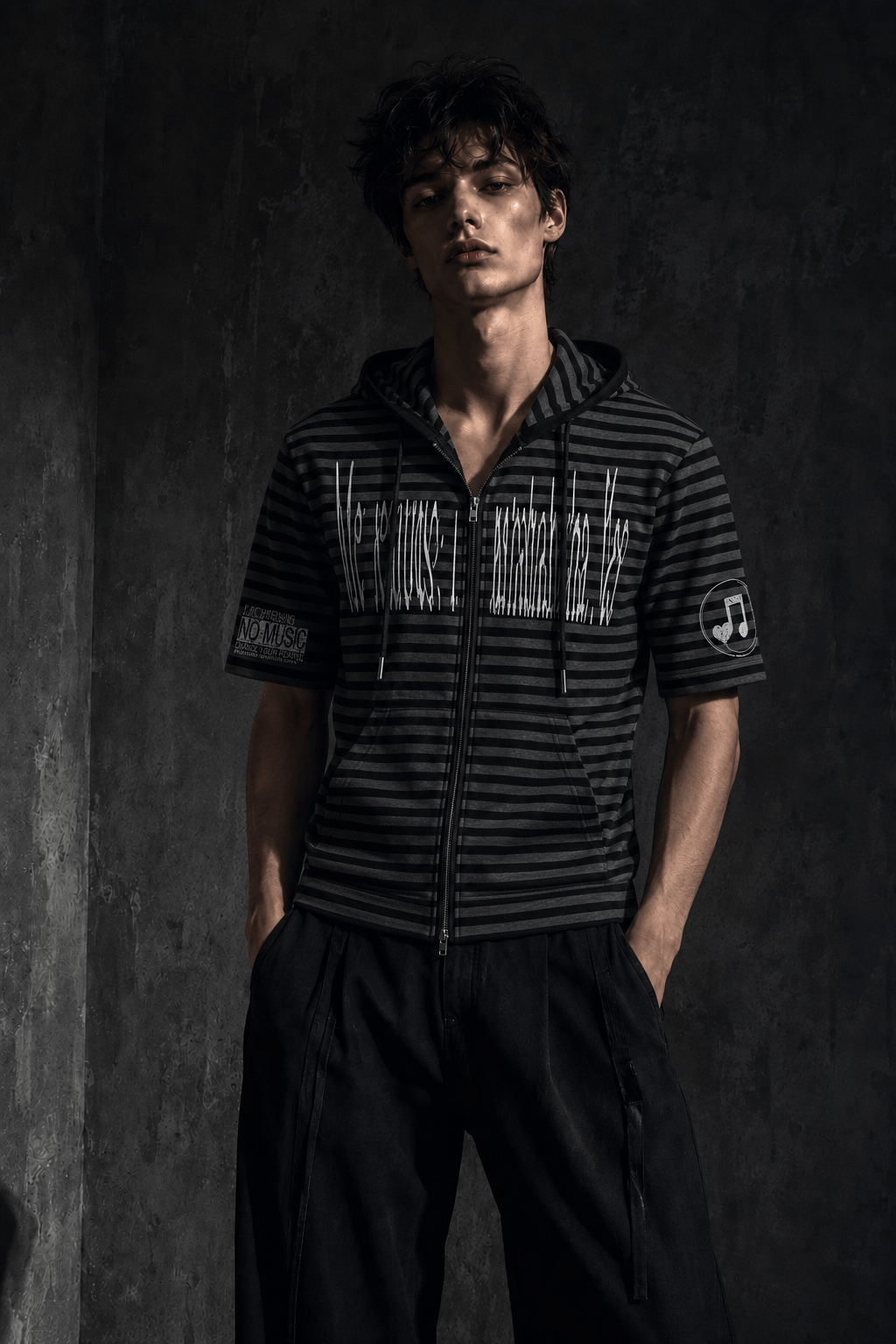 adjustable strap‑fastener details decorate these baggy parachute pants. Voluminous wide‑leg shaping creates a flowy silhouette for trendy urban street‑wear aesthetics.