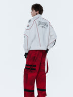 Streetwear double layer oversized hoodie adopts a double-layer design and generous oversized cut for rich textured streetwear aesthetics.