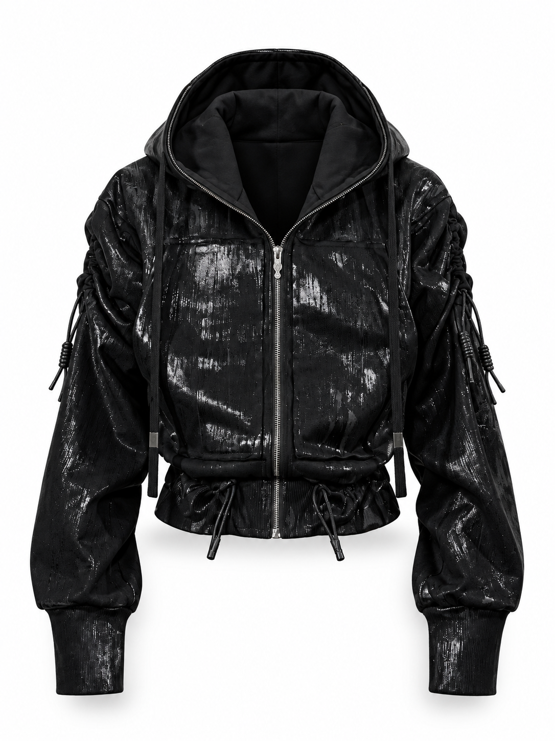 Urban slashed pocket baggy cargo pant comes with slashed pocket details and a roomy baggy silhouette for edgy urban street styling. Main image