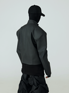 This vintage goth faded ink coat carries moody aged tones and timeless dark flair for alternative outfits.